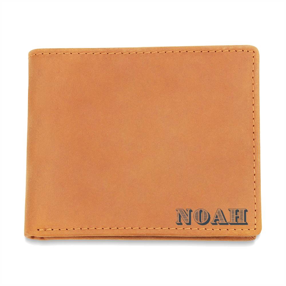 Dads Personalized Name Wallet