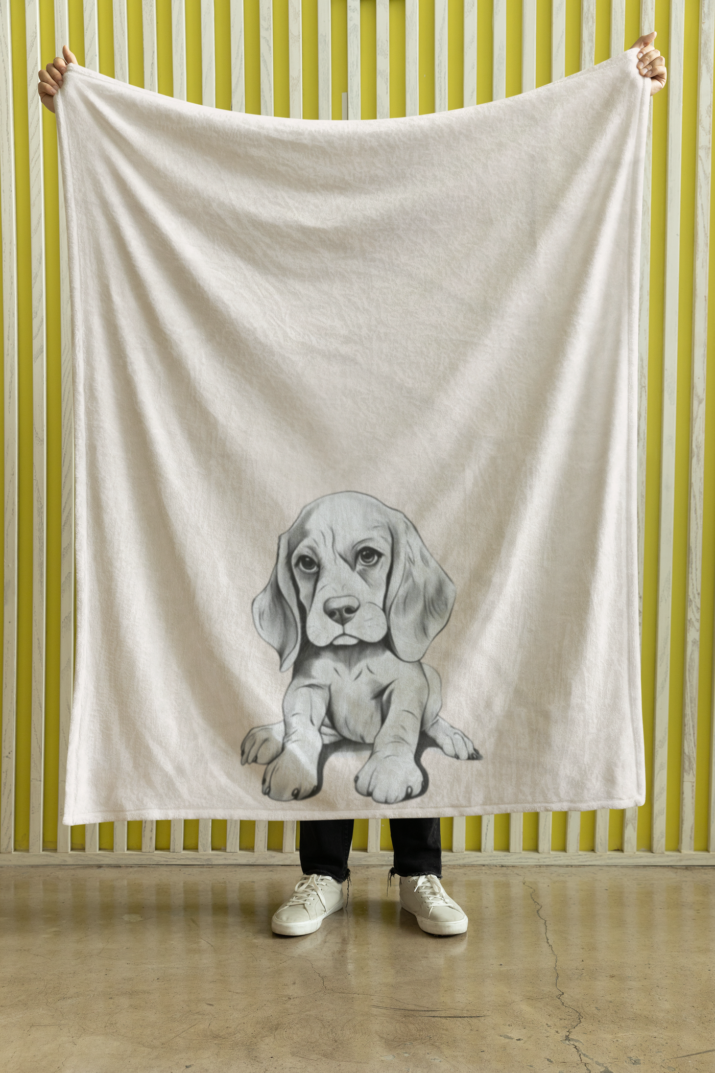 Beagle Velveteen Plush Blanket