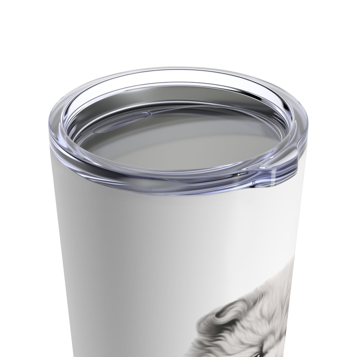 Chow Chow Tumbler, Stainless Steel Travel Mug with Handle, 14oz