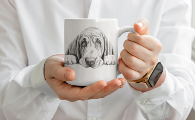 Bloodhound dog mug