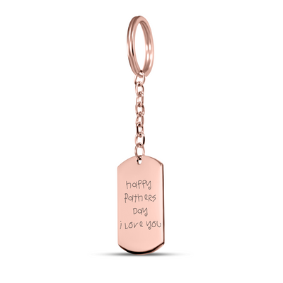 Children's Drawing Dad Keychain