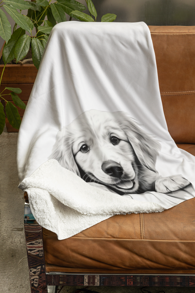 Labrador Sherpa Fleece Blanket