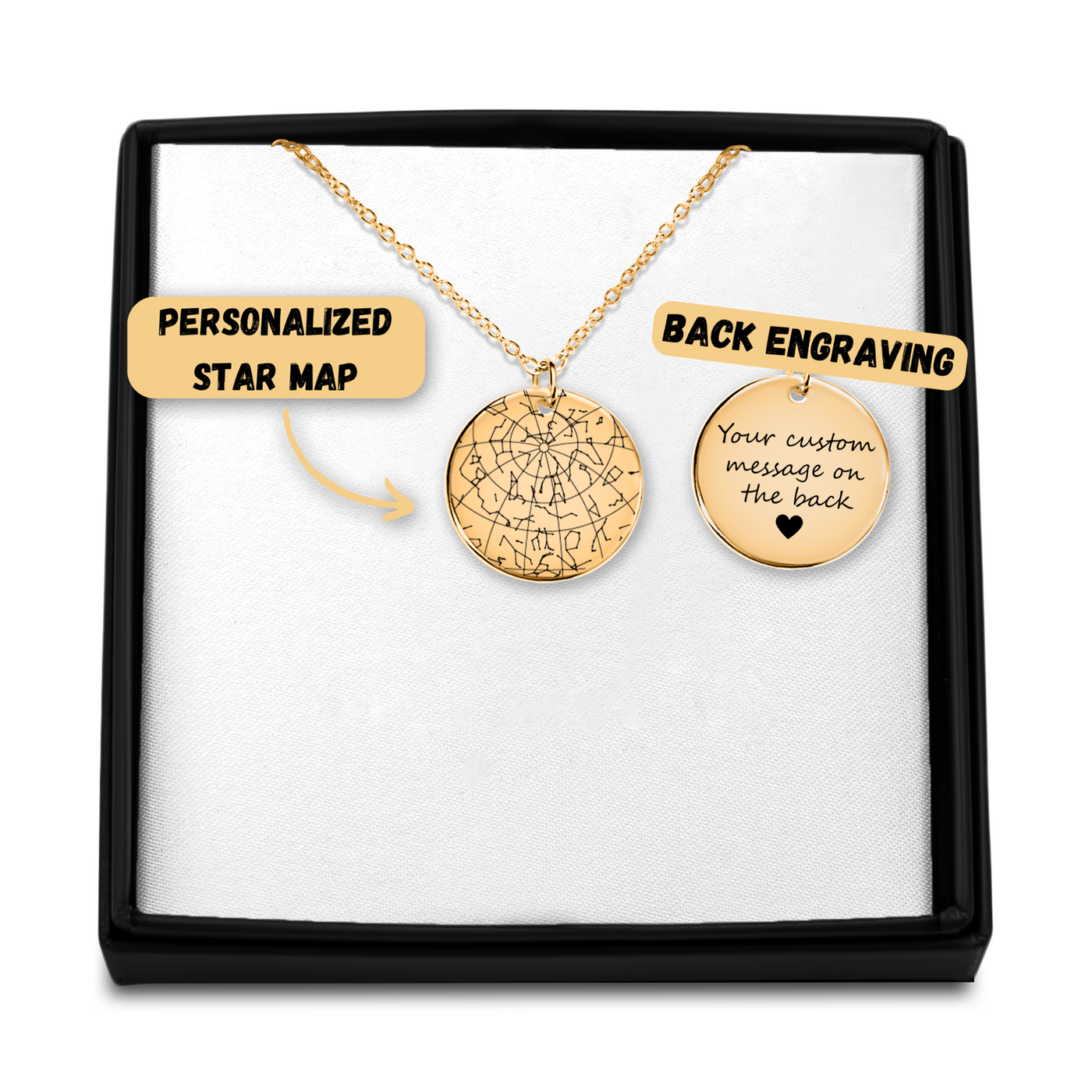 Custom Star Map Necklace -