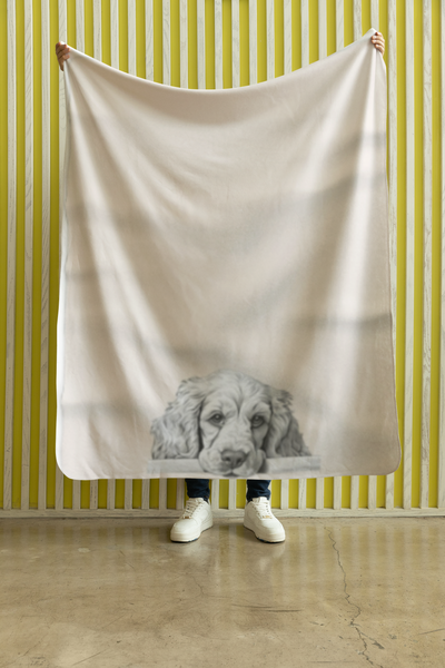 Springer Spaniel Sherpa Fleece Blanket