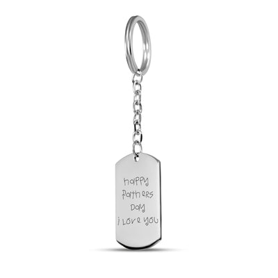 Children's Drawing Dad Keychain