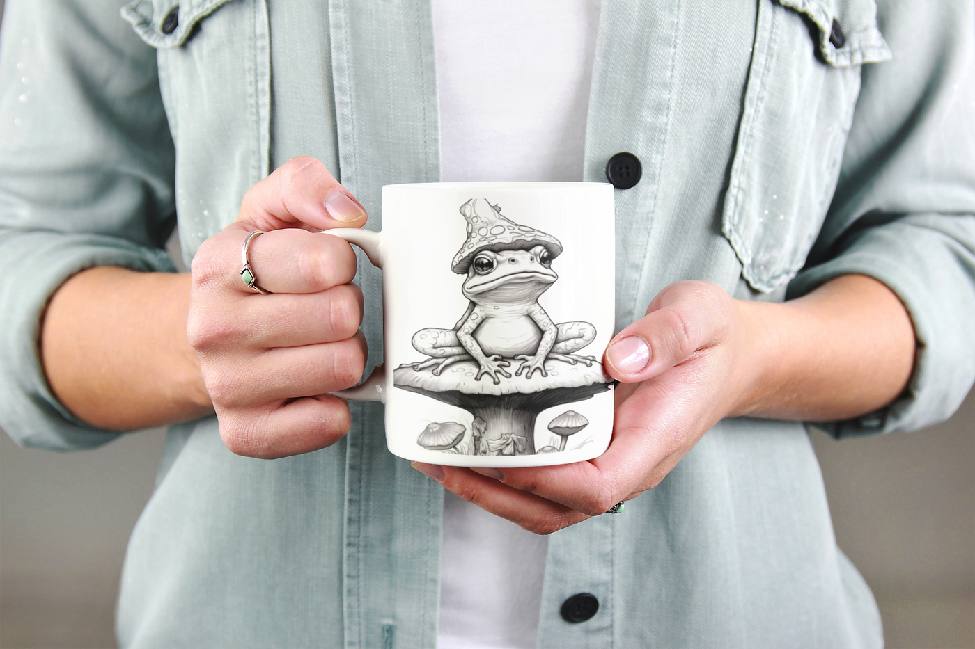 Frog Mushroom Mug