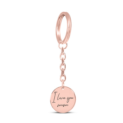 Handwritten Message Keychain