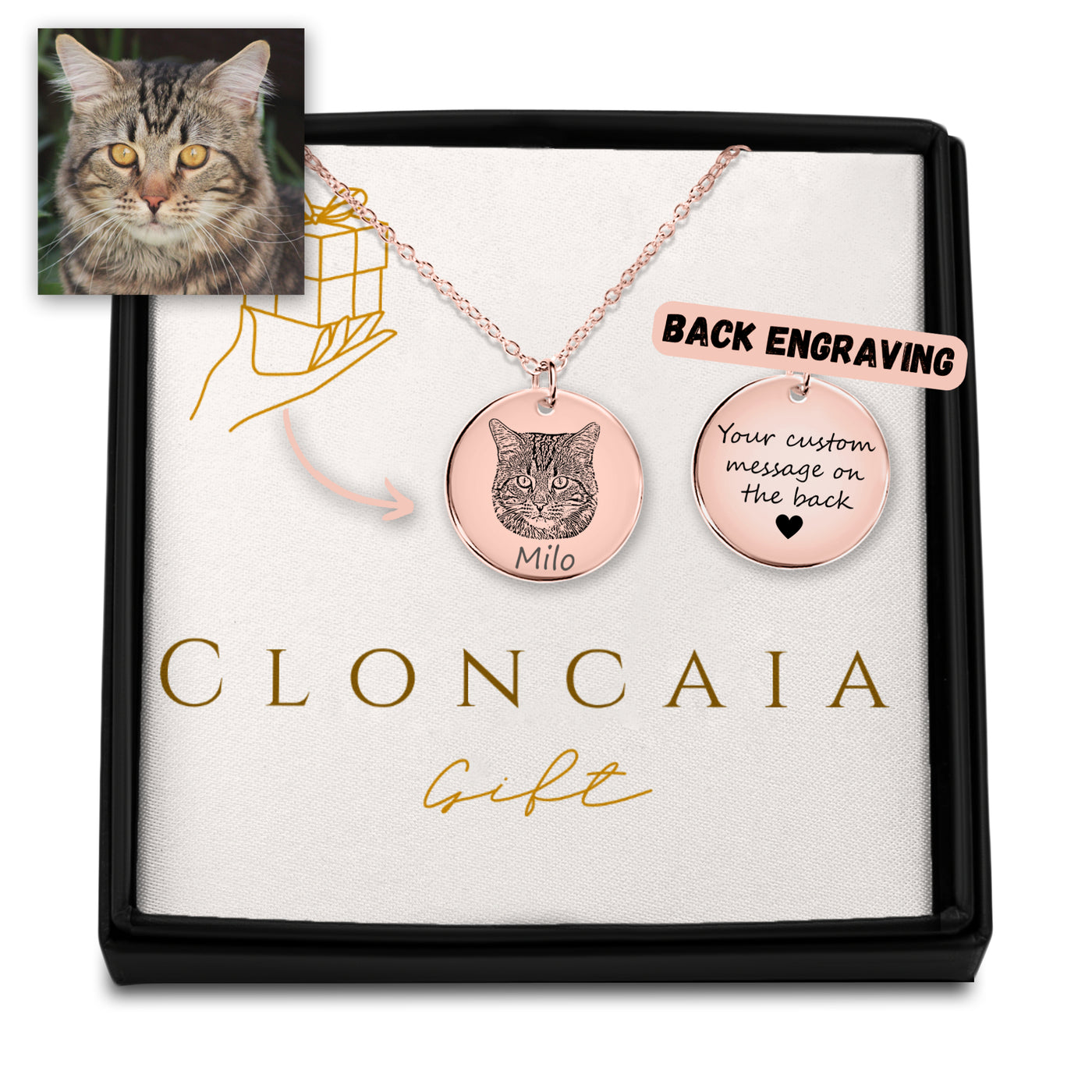 Cat Portrait Necklace