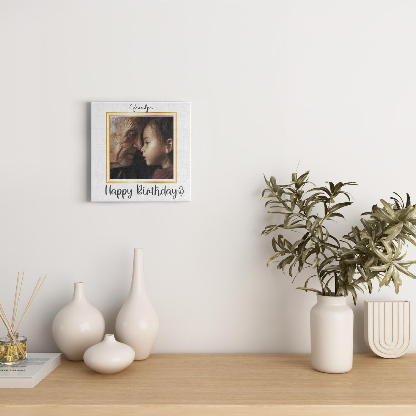 Photo Canvas Wrap Happy Birthday Gift