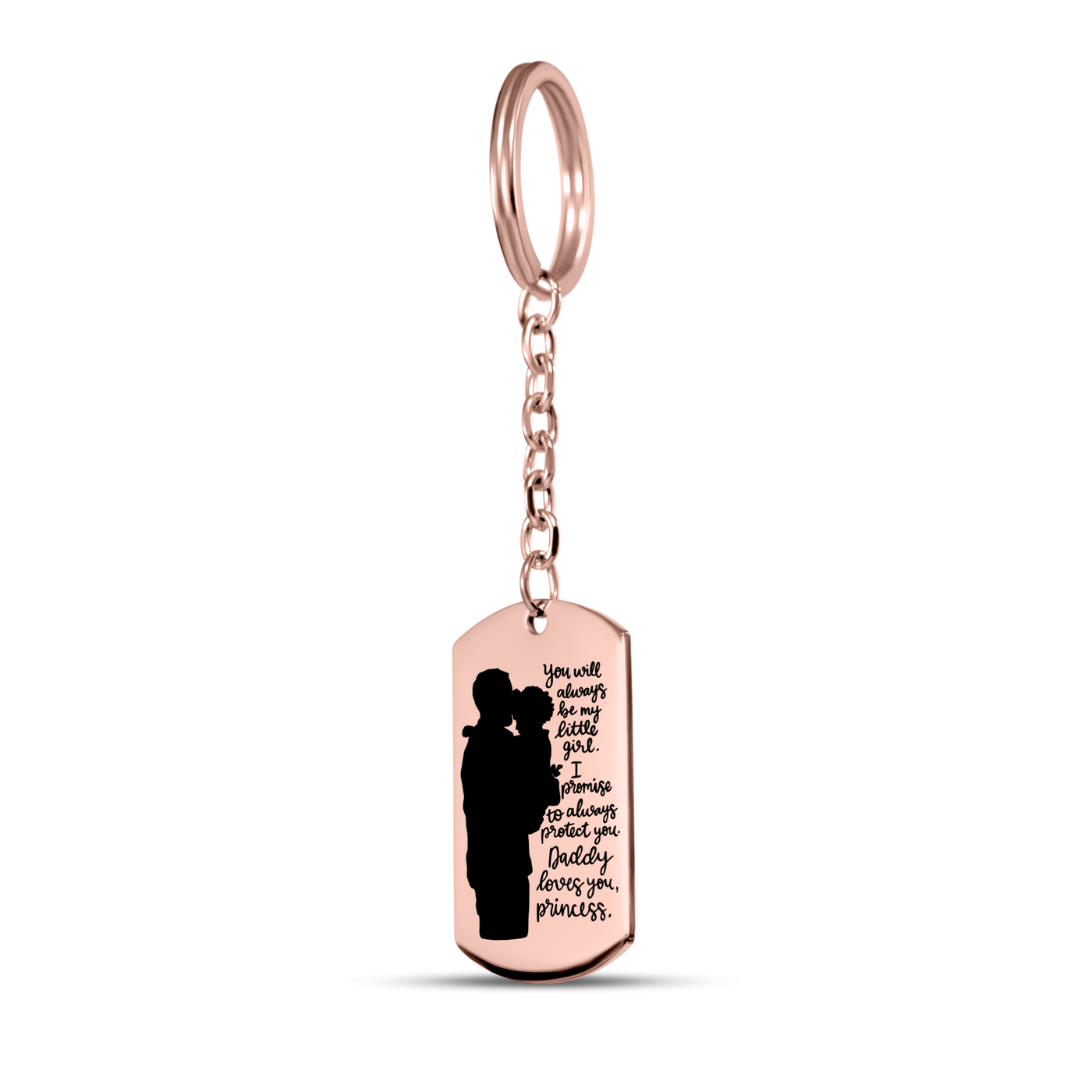 Father and Daughter Keychain