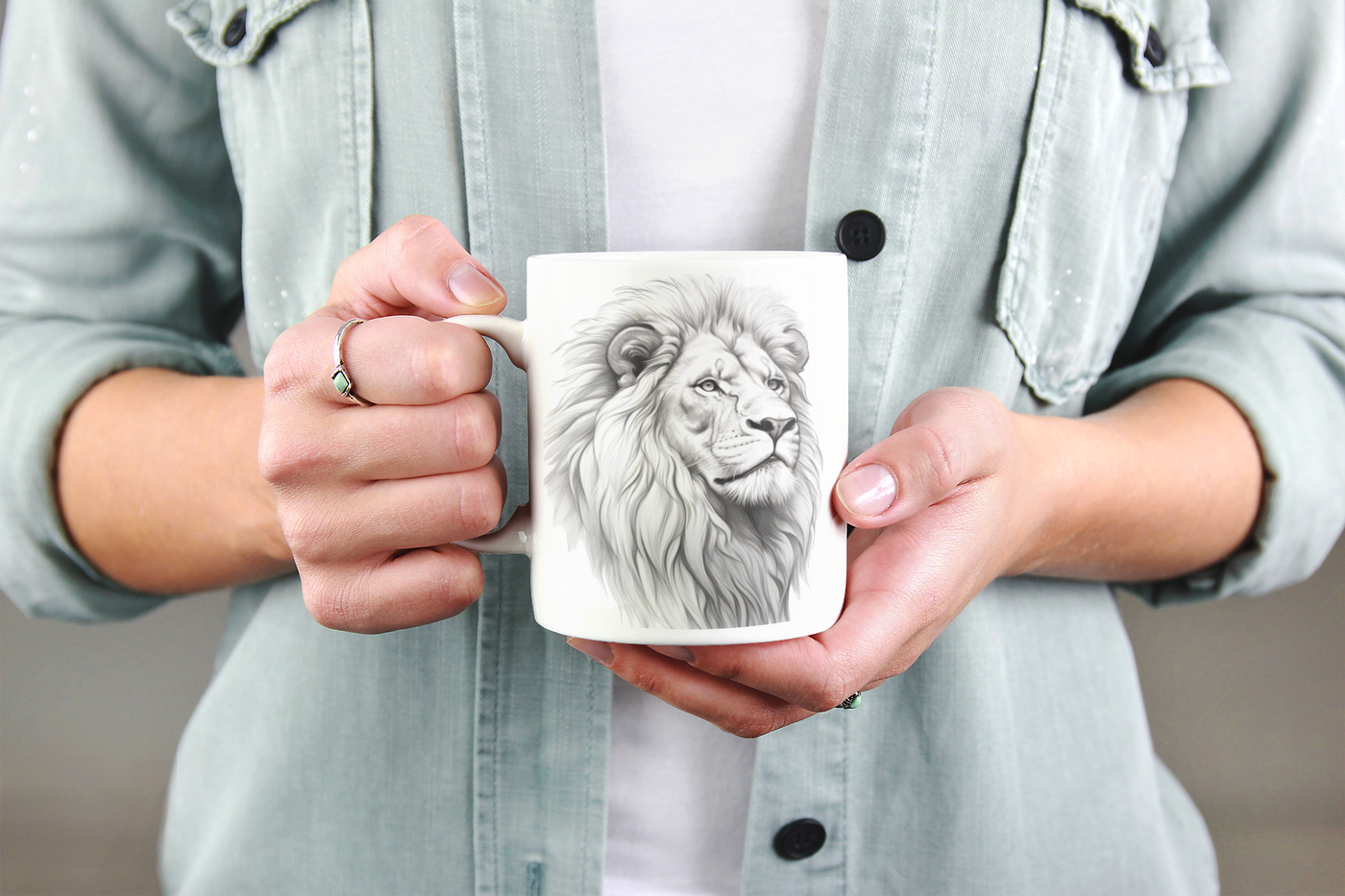 Lion Face Mug