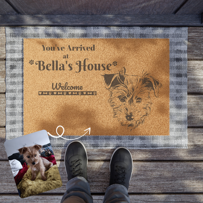 personalized dog doormat