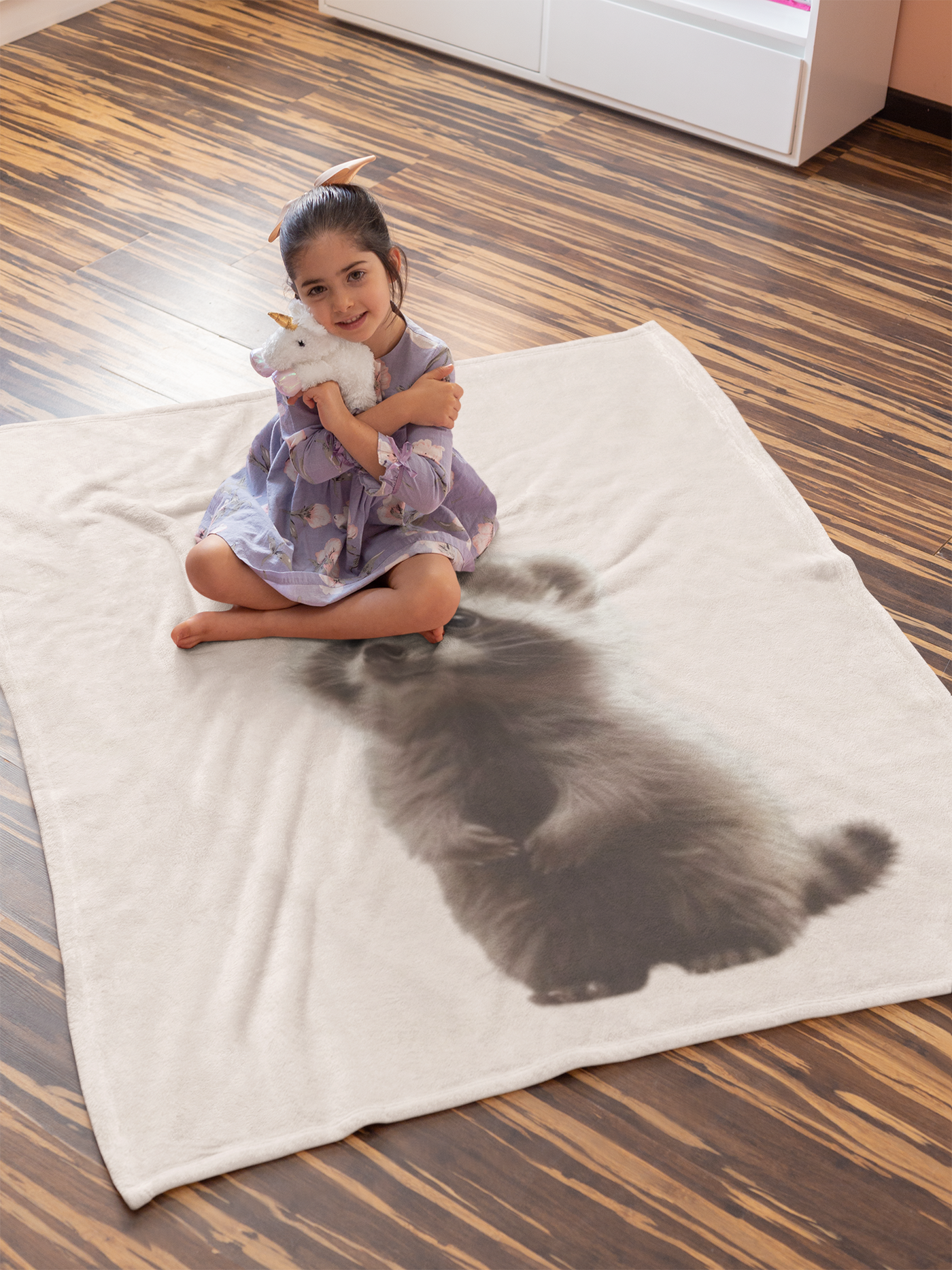 Racoon Plush Blanket