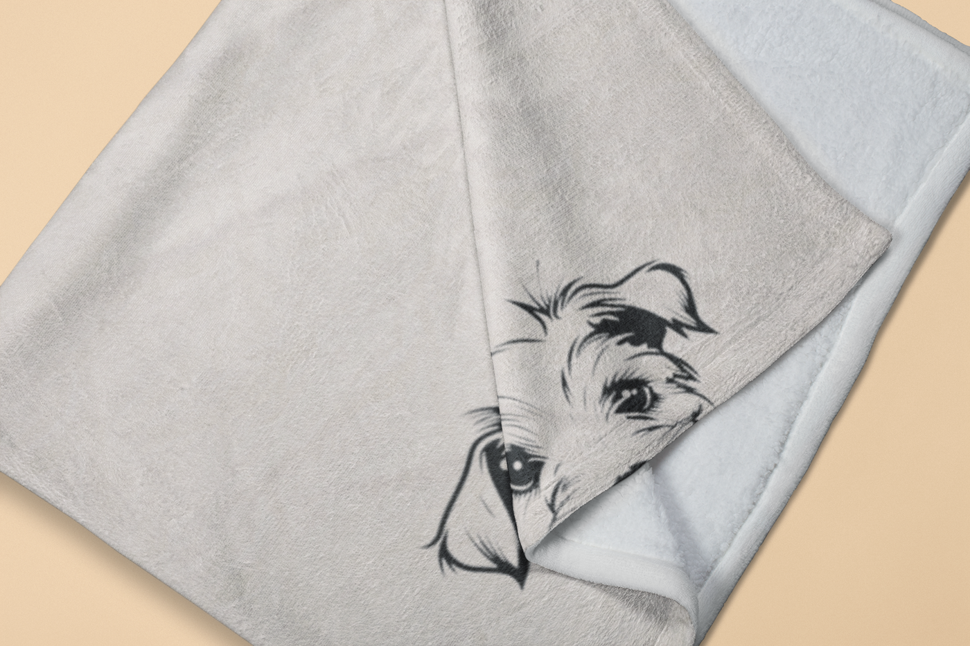 Terrier Velveteen Plush Blanket