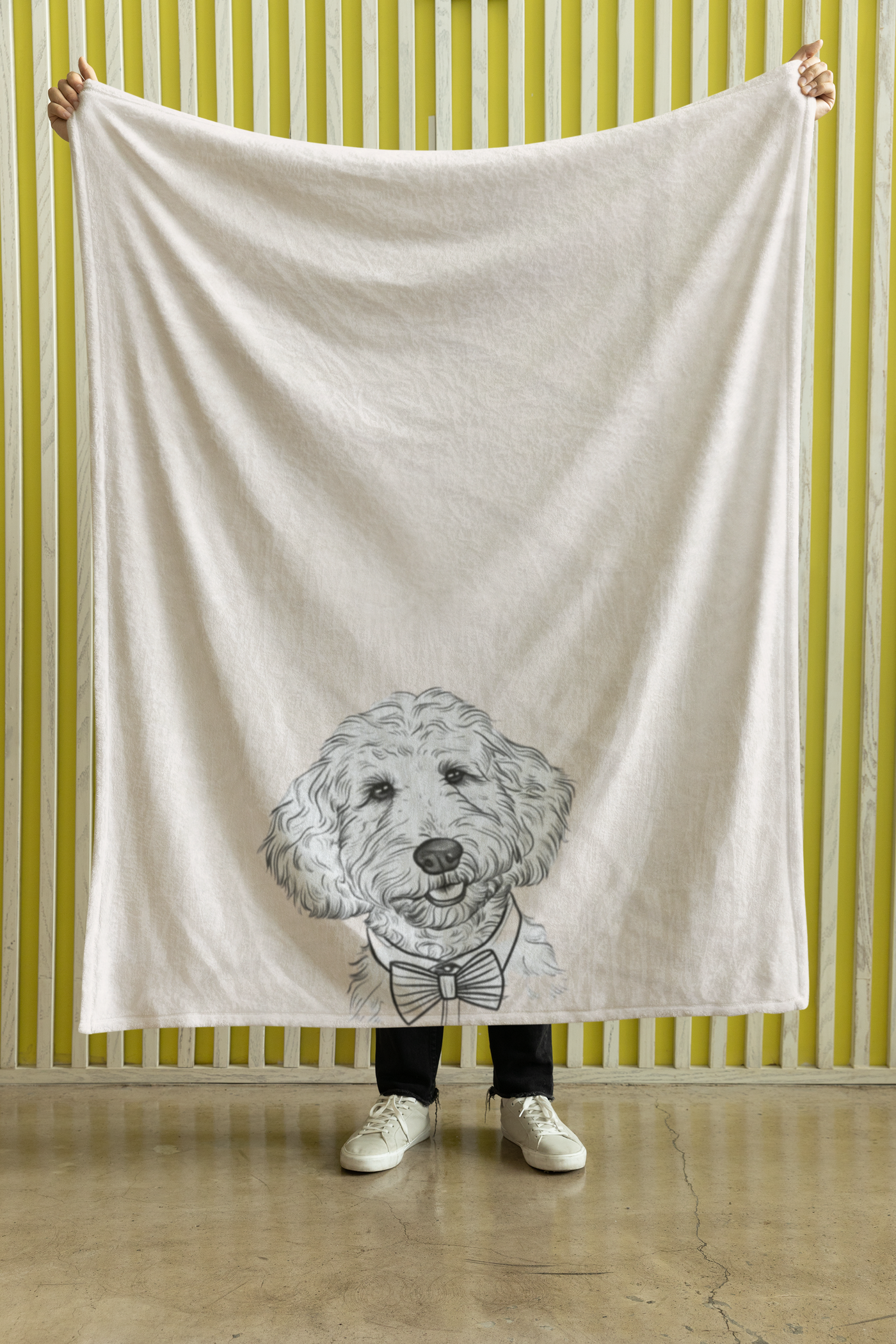 Goldendoodle Velveteen Plush Blanket